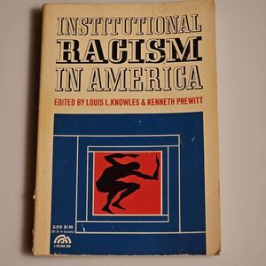 VTG 60s Institutional Racism in America - Knowles & Prewitt (1969 Paperback)